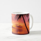 Mug Beau coucher de soleil sur la plage (Devant droit)