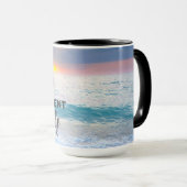 Mug Beau coucher de soleil sur la plage des Maldives (Devant droit)