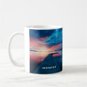 Mug Beau coucher de soleil sur un lac de Calme (Gauche)