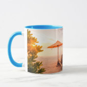Mug Beau coucher du soleil de plage des Maldives (Gauche)