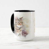 MUG BEAU COULEUR D'EAU TABBY BROWN CAT (Devant gauche)