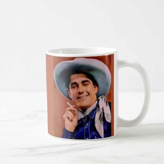 Mug beau cow-boy avec cigarette (Droite)