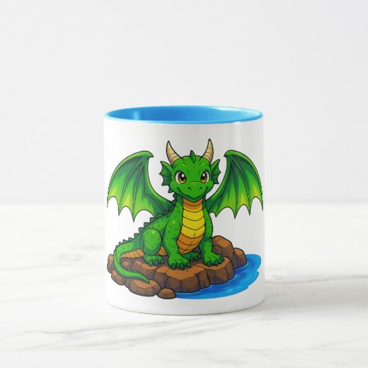 Mug Beau dragon vert (Centre)