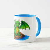 Mug Beau dragon vert (Devant droit)