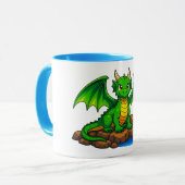 Mug Beau dragon vert (Devant gauche)