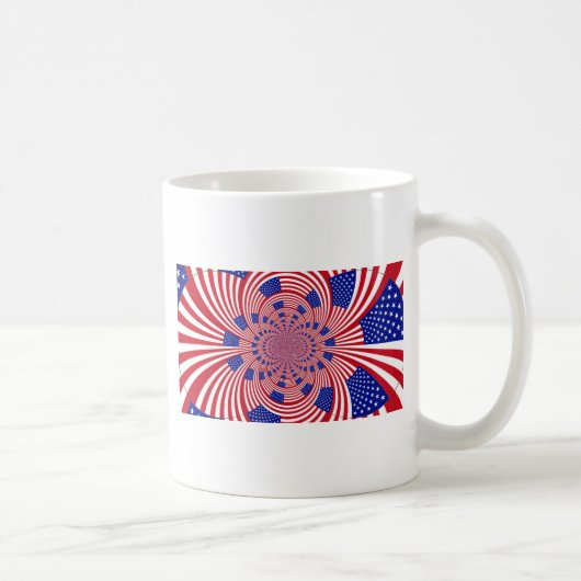 Mug Beau drapeau américain Extraordinaire Kaleidoscope (Droite)