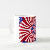 Mug Beau drapeau américain Extraordinaire Kaleidoscope (Devant gauche)