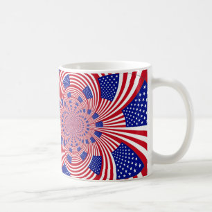 Mug Beau drapeau américain Extraordinaire Kaleidoscope