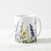 Mug Beau Enveloppement des fleurs de prairie de printe (Devant droit)