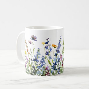 Mug Beau Enveloppement des fleurs de prairie de printe