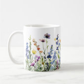 Mug Beau Enveloppement des fleurs de prairie de printe (Gauche)
