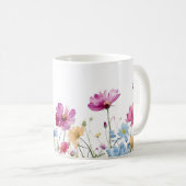 Mug Beau Enveloppement des fleurs de prairie de printe (Devant droit)