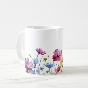 Mug Beau Enveloppement des fleurs de prairie de printe