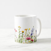 Mug Beau Enveloppement des fleurs de prairie de printe (Devant droit)