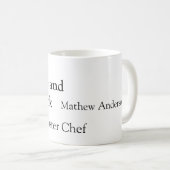 Mug Beau et peut cuisiner ajouter nom master chef date (Devant droit)