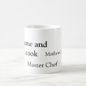 Mug Beau et peut cuisiner ajouter nom master chef date (Centre)