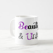 Mug Beau et unique (Devant gauche)
