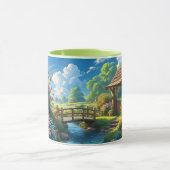 Mug Beau été, illustration colorée, (Centre)