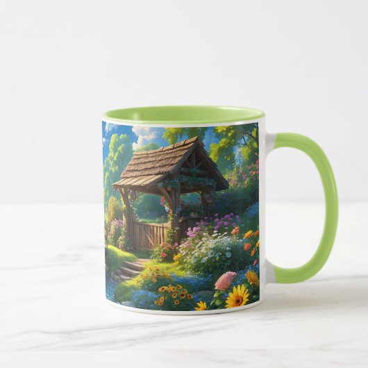 Mug Beau été, illustration colorée, (Droite)