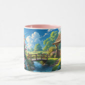 Mug Beau été, illustration colorée, (Centre)