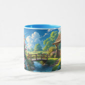 Mug Beau été, illustration colorée, (Centre)
