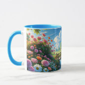 Mug Beau été, illustration colorée, (Gauche)
