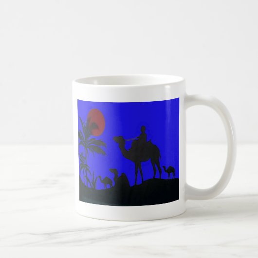 Mug Beau Extraordinaire Sunset Camel Safari Art Imprim (Droite)