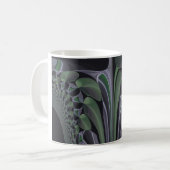 Mug Beau Extraordinaire Vert Aurora Texture Art Design (Devant gauche)