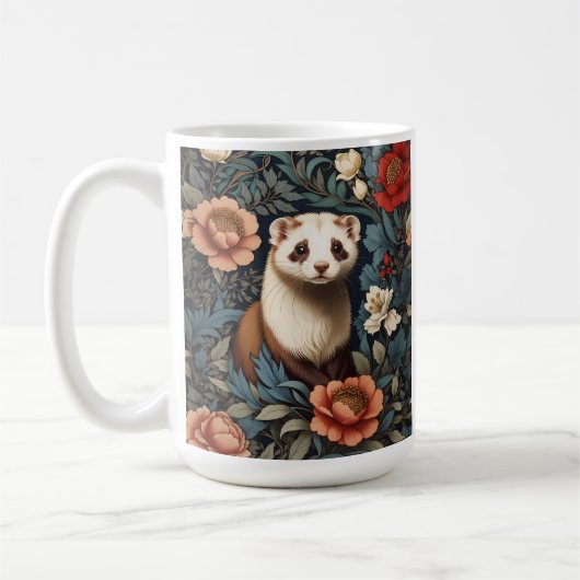 Mug Beau Ferret William Morris Inspiré (Gauche)