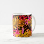 Mug Beau fond motif d'été fleuri sans soudure (Devant droit)