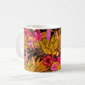 Mug Beau fond motif d'été fleuri sans soudure (Devant gauche)