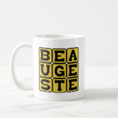 Mug Beau Geste, Noble Gesture Phrase latine (Gauche)