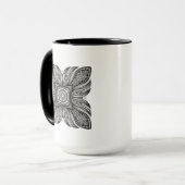 Mug Beau griffonnage de carré de décor (Devant gauche)