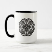 Mug Beau griffonnage de carré noir de Deco (Gauche)
