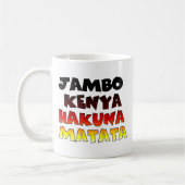 Mug Beau Jambo Kenya Hakuna Matata Beau Art (Gauche)