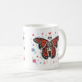 Mug Beau Jour de la Monarque Morte Skeleton Coffee M (Devant droit)