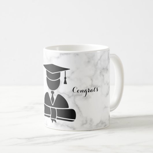 Mug Beau Joyeux Joyeux Graduation jour (Devant droit)