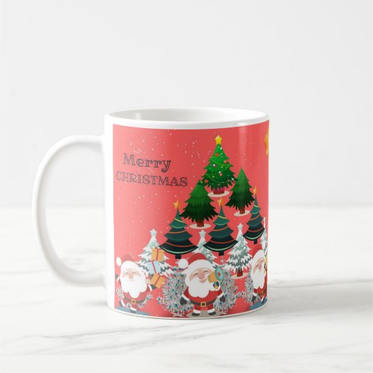 Mug Beau Joyeux Noël Design (Gauche)