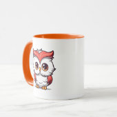 Mug Beau Kawaii Style Owl Cartoon-77038 à deux tons (Devant gauche)