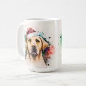 MUG BEAU LABRADOR JAUNE À L'AQUARELLE (Devant gauche)