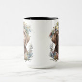 MUG BEAU LABRADOR RETRIEVER CHOCOLAT A L'AQUARELLE (Centre)