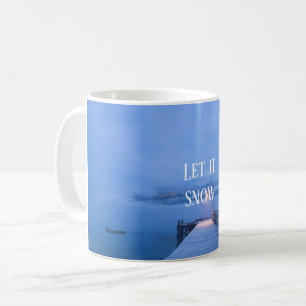 Mug Beau lac d'hiver avec citation