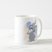 Mug Beau lapin et lunettes (Devant droit)