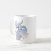 Mug Beau lapin et lunettes (Devant gauche)