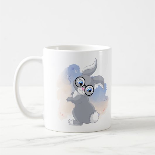 Mug Beau lapin et lunettes (Gauche)