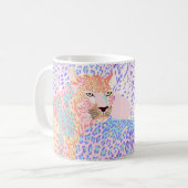Mug Beau léopard Motif sans mer illustration Ar (Devant gauche)