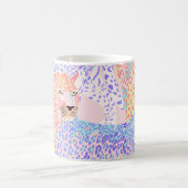 Mug Beau léopard Motif sans mer illustration Ar (Centre)
