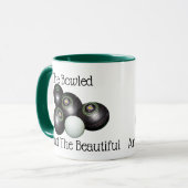 Mug Beau logo de Bowls de pelouse, (Devant gauche)