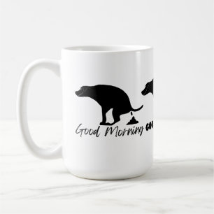 Mug Beau Matin Pooping Chien