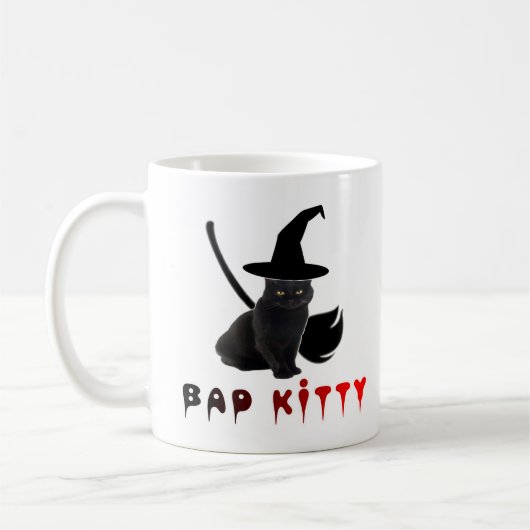 Mug Beau mignon cool drôle chat 2. (Gauche)